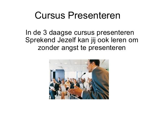 cursus presentatie angst